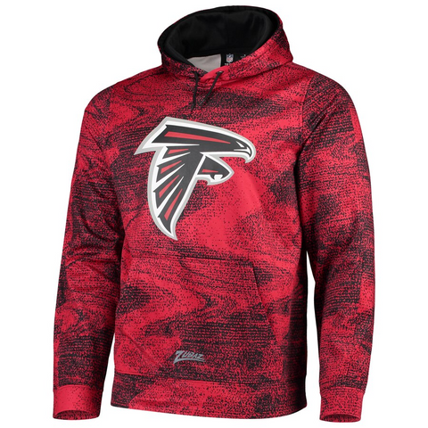 Atlanta Falcons Zubaz Static Pullover Hoodie