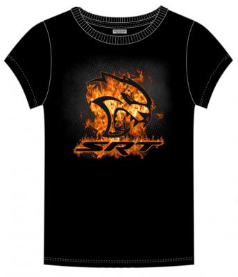 dodge hellcat flame t-shirt