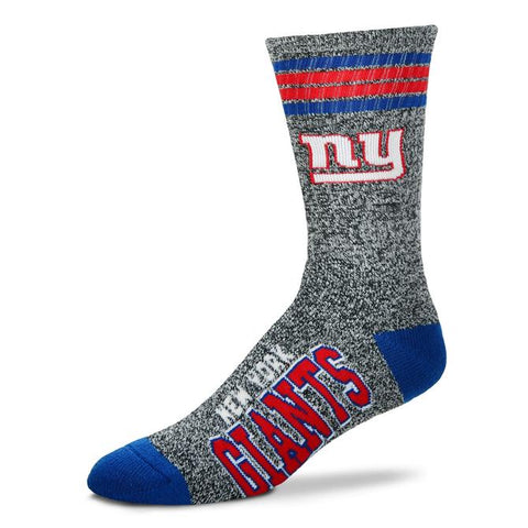 New York Giants Grey Marbled 4 Stripe Sock