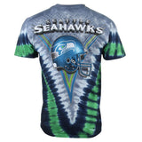 Seattle Seahawks V Tie -Dye T- Shirt - Eclectic-Sports