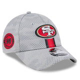 San Fransico 49er's Grey Sideline New Era 9FORTY Stretch-Snap Hat