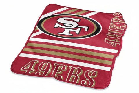 San Francisco 49ers Raschel Throw - Eclectic-Sports