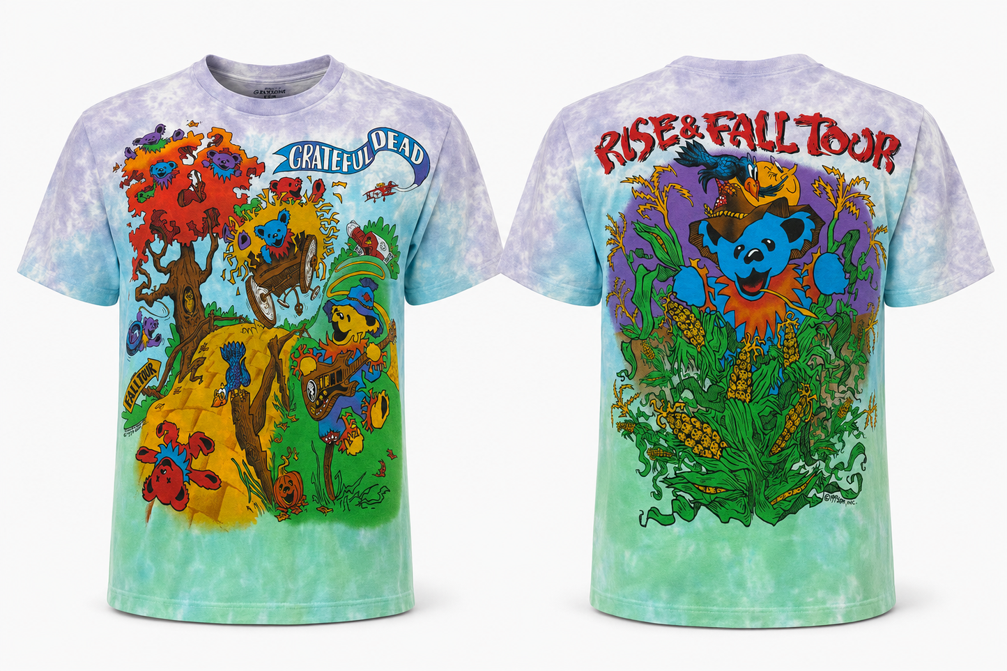 Grateful Dead Hayride 93 Tie-Dye T-Shirt | Liquid Blue