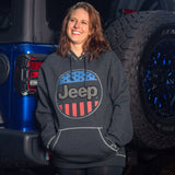 Jeep- USA Oval Flag Hoodie