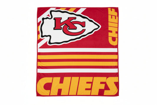 Kansas City Chiefs Raschel Throw - Eclectic-Sports