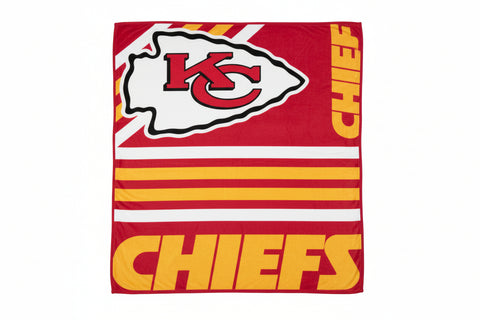 Kansas City Chiefs Raschel Throw - Eclectic-Sports