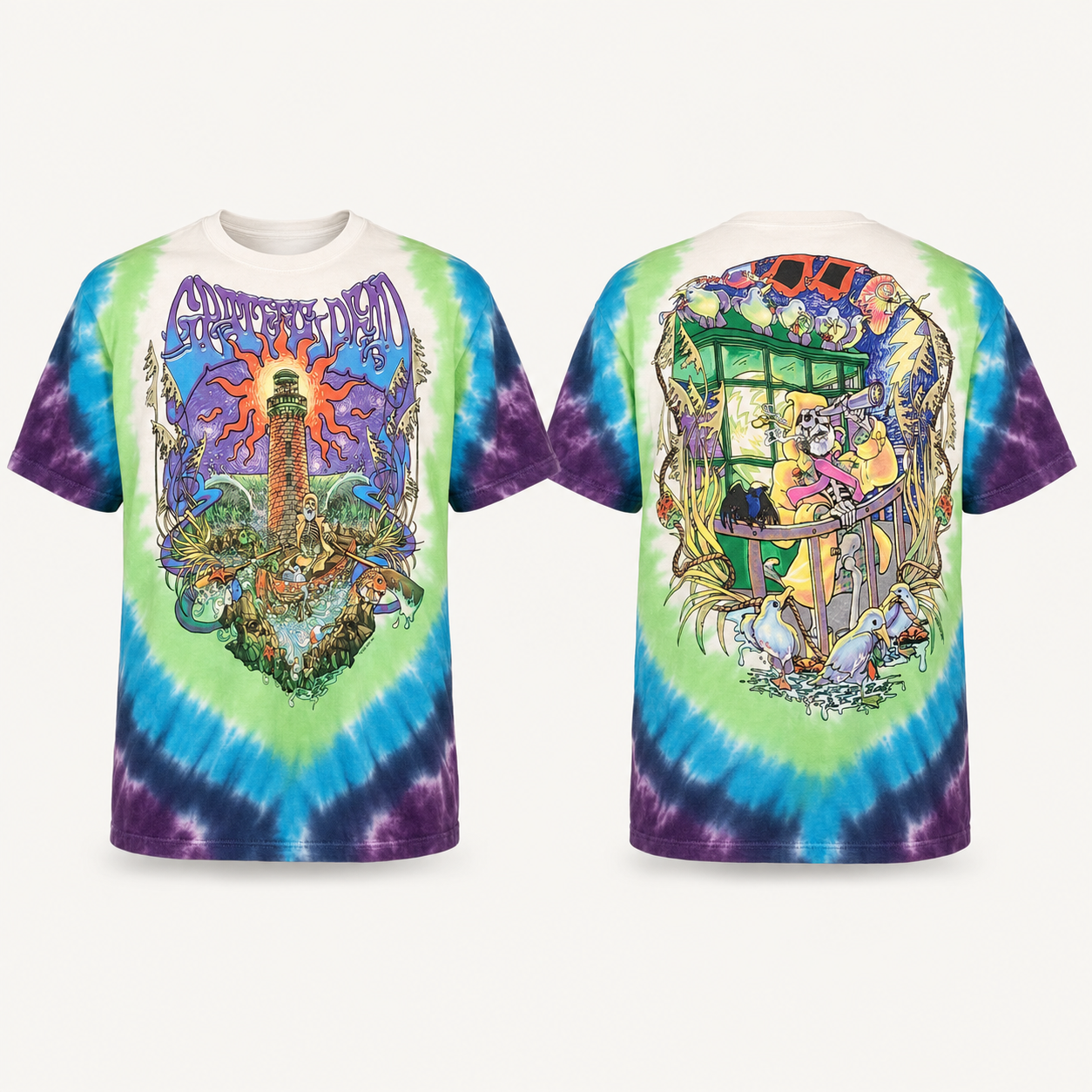 Along The Watchtower Greatful Dead Tie/Dye T-Shirt