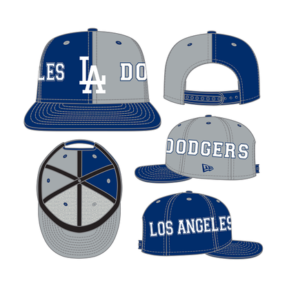 Los Angeles Dodgers 950 Team Split Snapback Cap - Eclectic-Sports