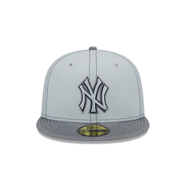 New York Yankees 5950 Fitted Grey Pop Baseball Cap