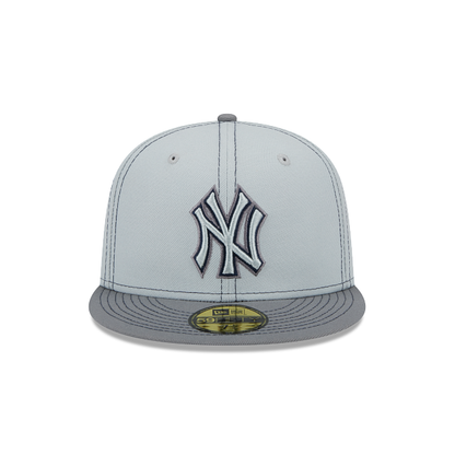 New York Yankees 5950 Fitted Grey Pop Baseball Cap