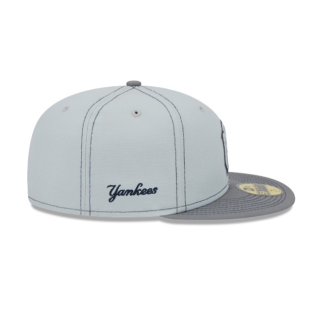 New York Yankees 5950 Fitted Grey Pop Baseball Cap