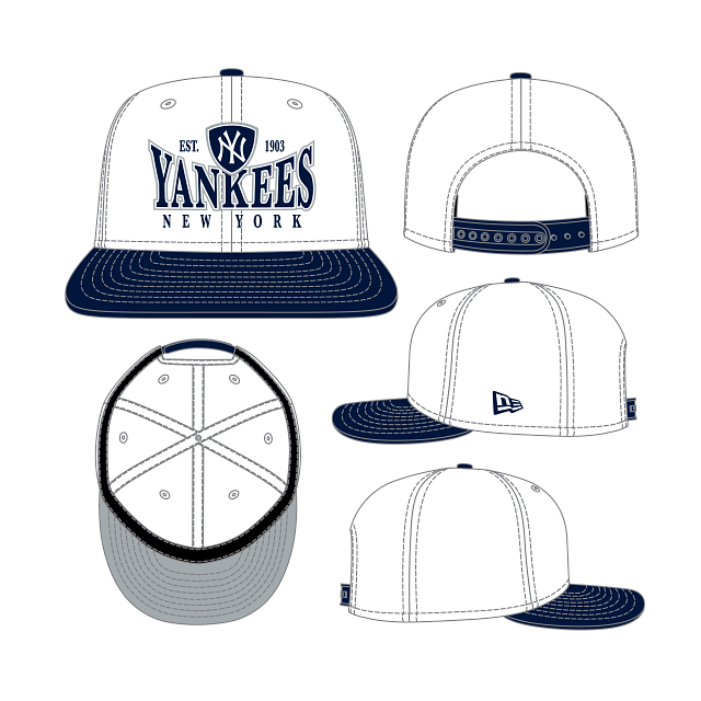 New York Yankees Crest 950 Snapback Cap - Eclectic-Sports