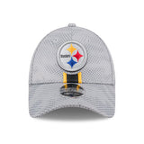 Pittsburgh Steelers Grey Sideline New Era 9FORTY Stretch-Snap Hat