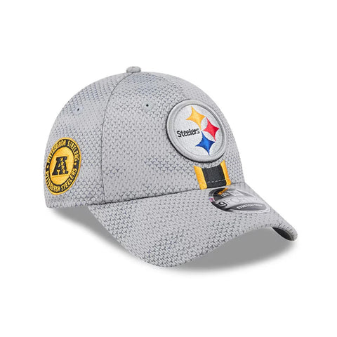 Pittsburgh Steelers Grey Sideline New Era 9FORTY Stretch-Snap Hat