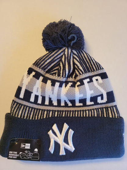 New York Yankees Knit Striped Knit Hat - Eclectic-Sports