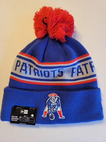 New England Patriots New Era Repeat Retro Cuffed Knit Hat