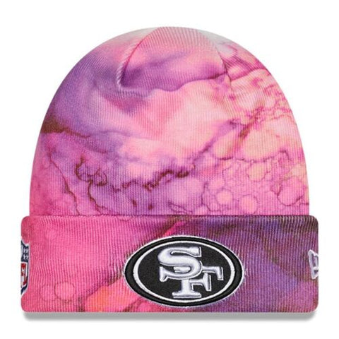 San Francisco 49ers 2022 Pink Crucial Catch Knit Hat