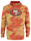San Francisco 49ers Zubaz Static Pullover Hoodie