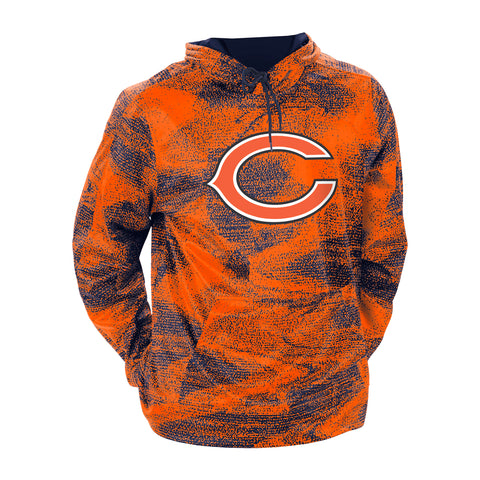 Chicago Bears Zubaz Static Pullover Hoodie