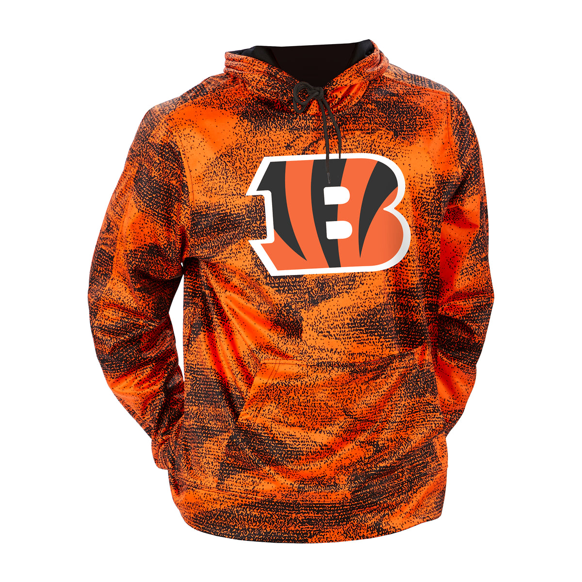 Cincinnati Bengals Zubaz Static Pullover Hoodie - Eclectic-Sports