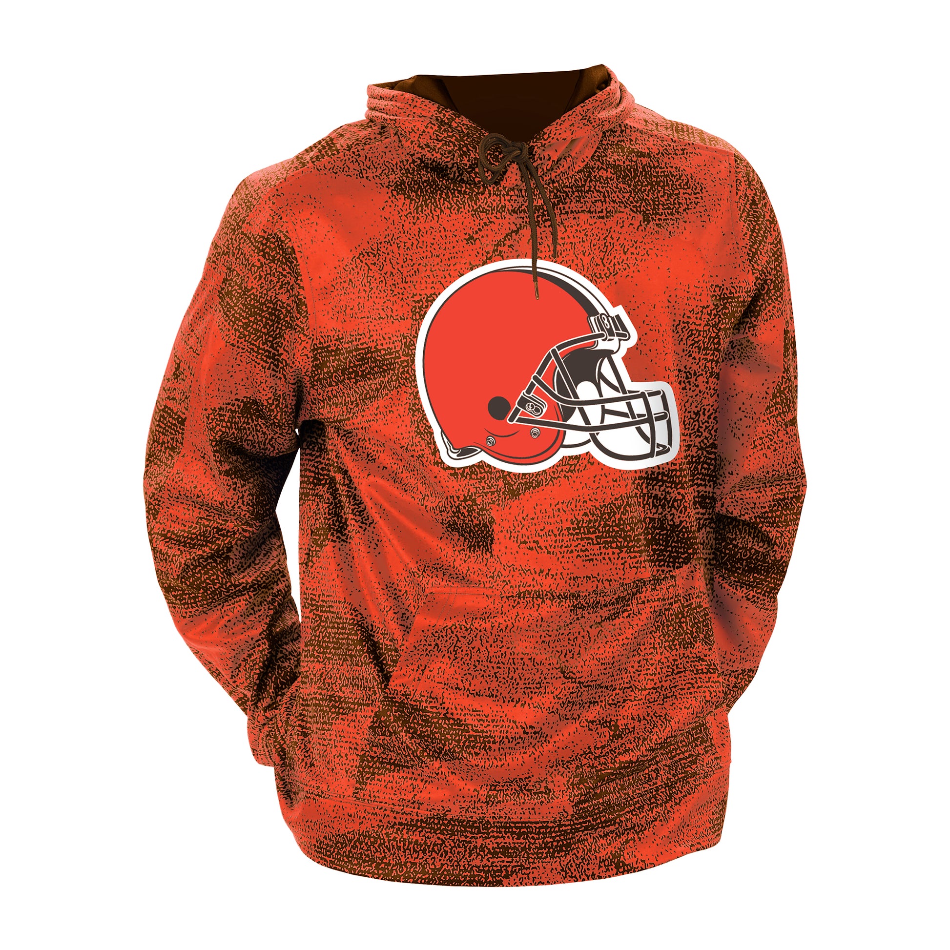 Cleveland Browns Zubaz Static Pullover Hoodie - Eclectic-Sports