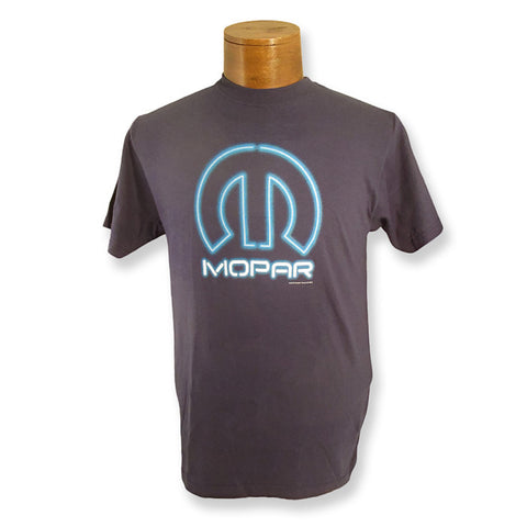 Mopar Neon Logo Navy Blue T-Shirt - Eclectic-Sports