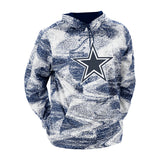Dallas Cowboys Zubaz Static Pullover Hoodie