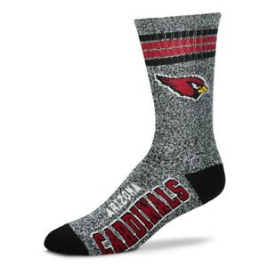 Arizona Cardinals Grey Marbled 4 Stripe Sock