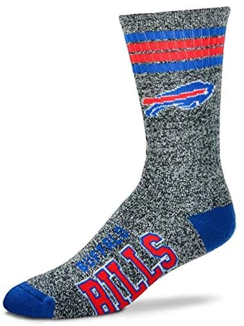 Buffalo Bills Marbled 4 Stripe Sock - Eclectic-Sports