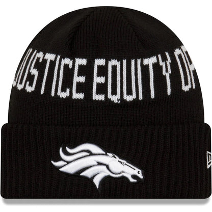 Denver Broncos New Era Social Justice Knit Hat - Eclectic-Sports
