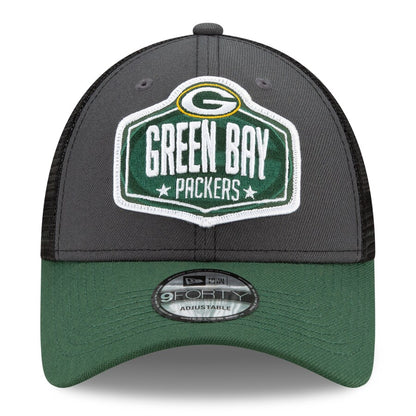 Green Bay Packers  New Era 21' NFL Draft Trucker 9FORTY Snapback Adjustable Hat - Eclectic-Sports