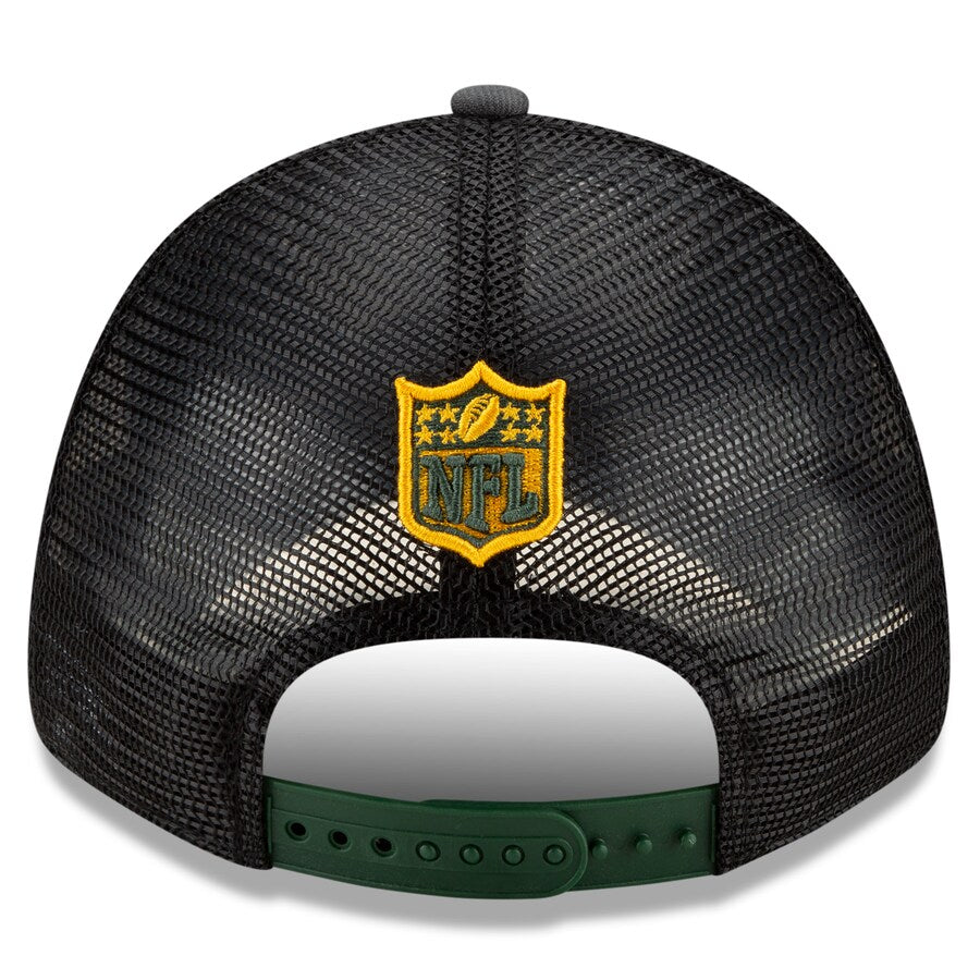 Green Bay Packers  New Era 21' NFL Draft Trucker 9FORTY Snapback Adjustable Hat - Eclectic-Sports