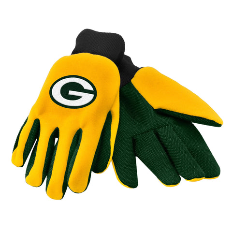Green Bay Packers Utility Gloves - Gold/Green - Eclectic-Sports