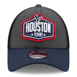 Houston Texans New Era 21' NFL Draft Trucker 9FORTY Snapback Adjustable Hat