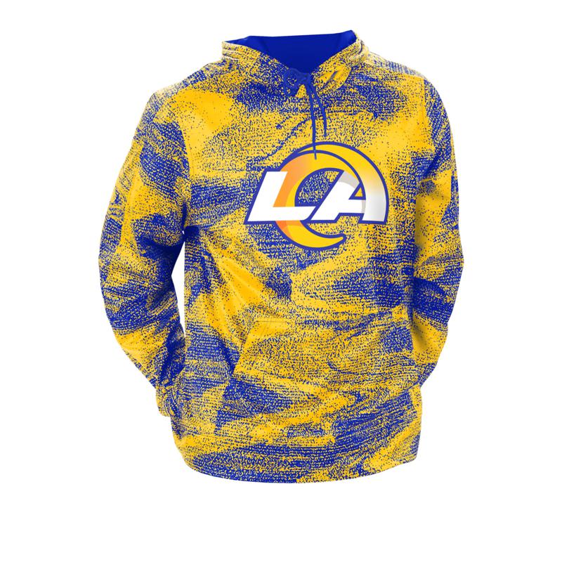 Los Angeles Rams  Zubaz Static Pullover Hoodie - Eclectic-Sports