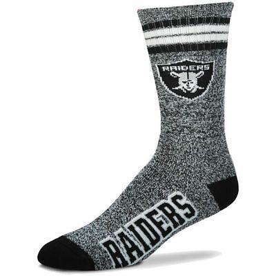 Las Vegas Raiders Grey Marbled 4 Stripe Sock