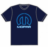 Mopar Neon Logo Navy Blue T-Shirt