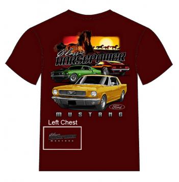 FORD MUSTANG CLASSIC HORSEPOWER T-SHIRT - Eclectic-Sports
