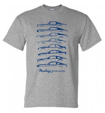 ford mustang evolution t-shirt - Eclectic-Sports