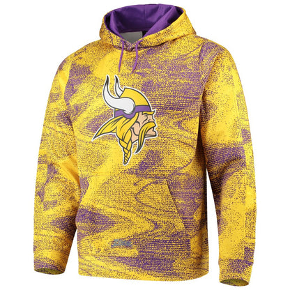 Minnesota Vikings  Zubaz Static Pullover Hoodie - Eclectic-Sports