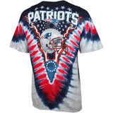 New England Patriots Men's V-Dye Tie -Dye  Logo T-Shirt - Eclectic-Sports