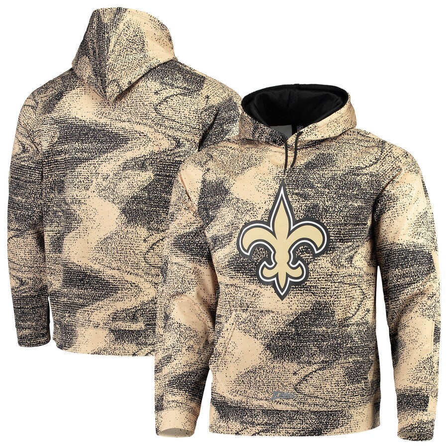 New Orleans Saints Zubaz Static Pullover Hoodie - Eclectic-Sports