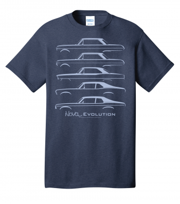 chevy nova evolution t-shirt