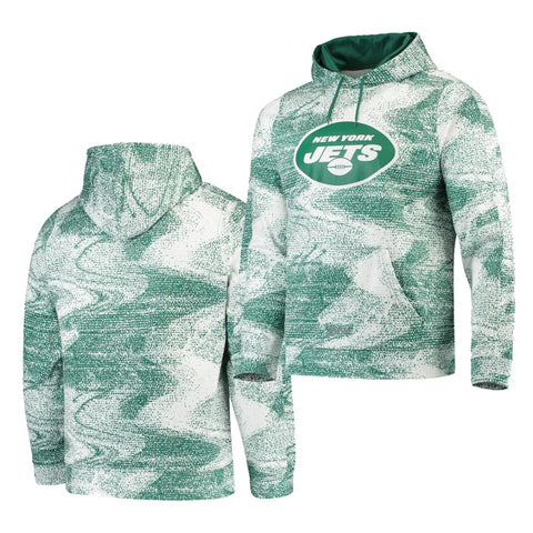 New York Jets Zubaz Static Pullover Hoodie