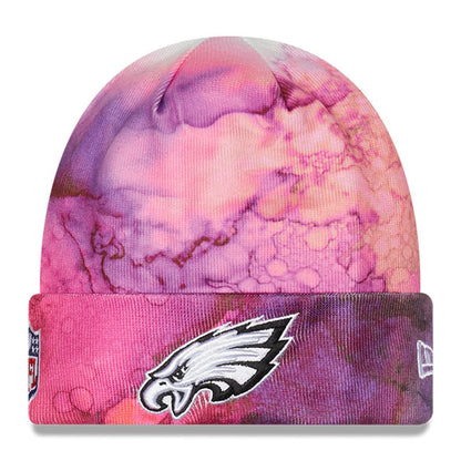 Philadelphia Eagles New Era Pink 2022 NFL Crucial Catch Knit Hat - Eclectic-Sports