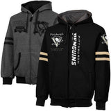 Pittsburgh Penguins Dual Edge Reversible Full Zip Hoodie - Eclectic-Sports