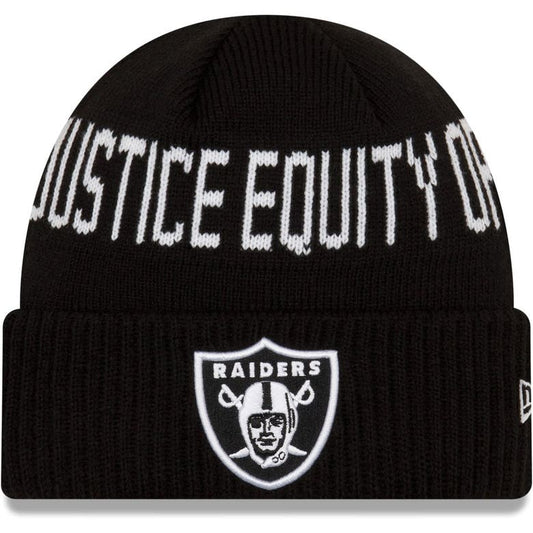 Las Vegas Raiders New Era Social Justice Knit Hat - Eclectic-Sports