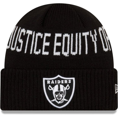 Las Vegas Raiders New Era Social Justice Knit Hat